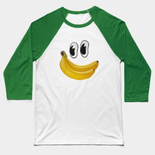 Banana  Face Baseball T-Shirt